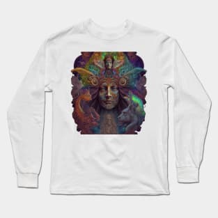 Tribal  shamanic visions Long Sleeve T-Shirt